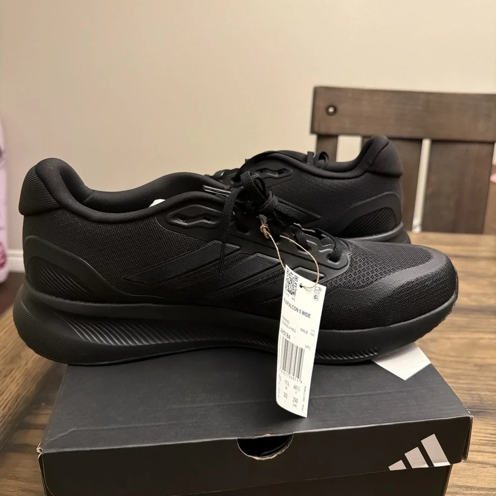 Size 12 - adidas Runfalcon 5 Triple Black …R5